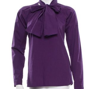 Purple zero + Maria Cornejo long sleeve top